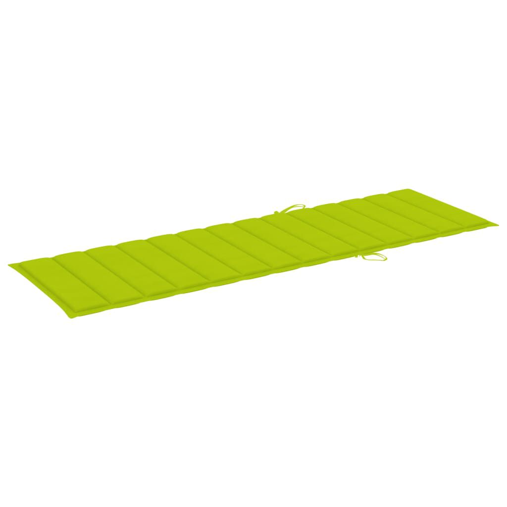 vidaXL Sonnenliegen 2 Stk. mit Auflagen Massivholz Akazie