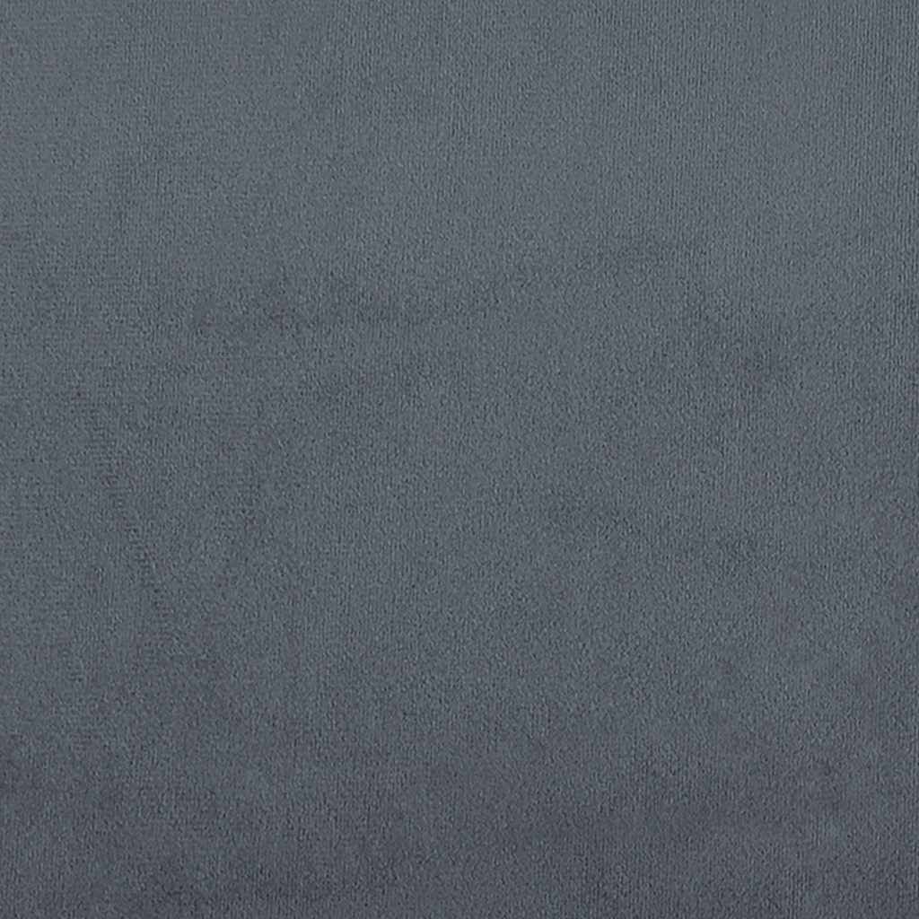 vidaXL Bettgestell ohne Matratze Dunkelgrau 90x220 cm Samt