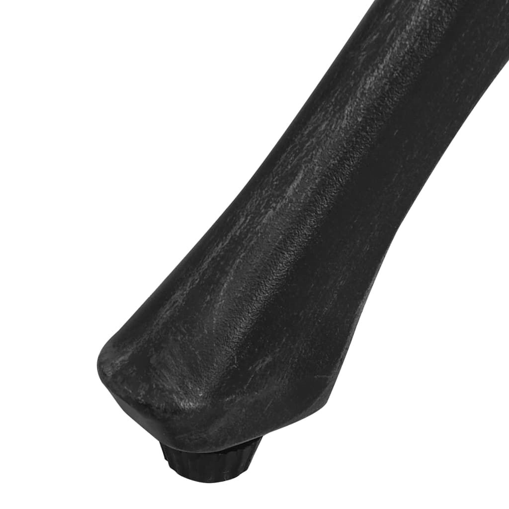 vidaXL Gartentisch Schwarz 78x78x72 cm Aluminiumguss