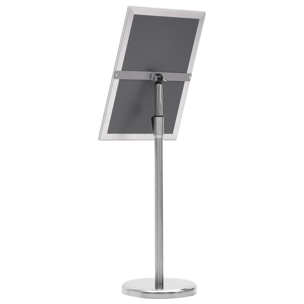 vidaXL A3-Plakatständer Silbern Aluminiumlegierung