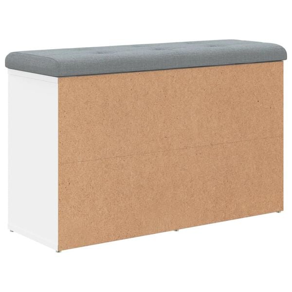 vidaXL Schuhbank Weiß 82x32x50 cm Holzwerkstoff