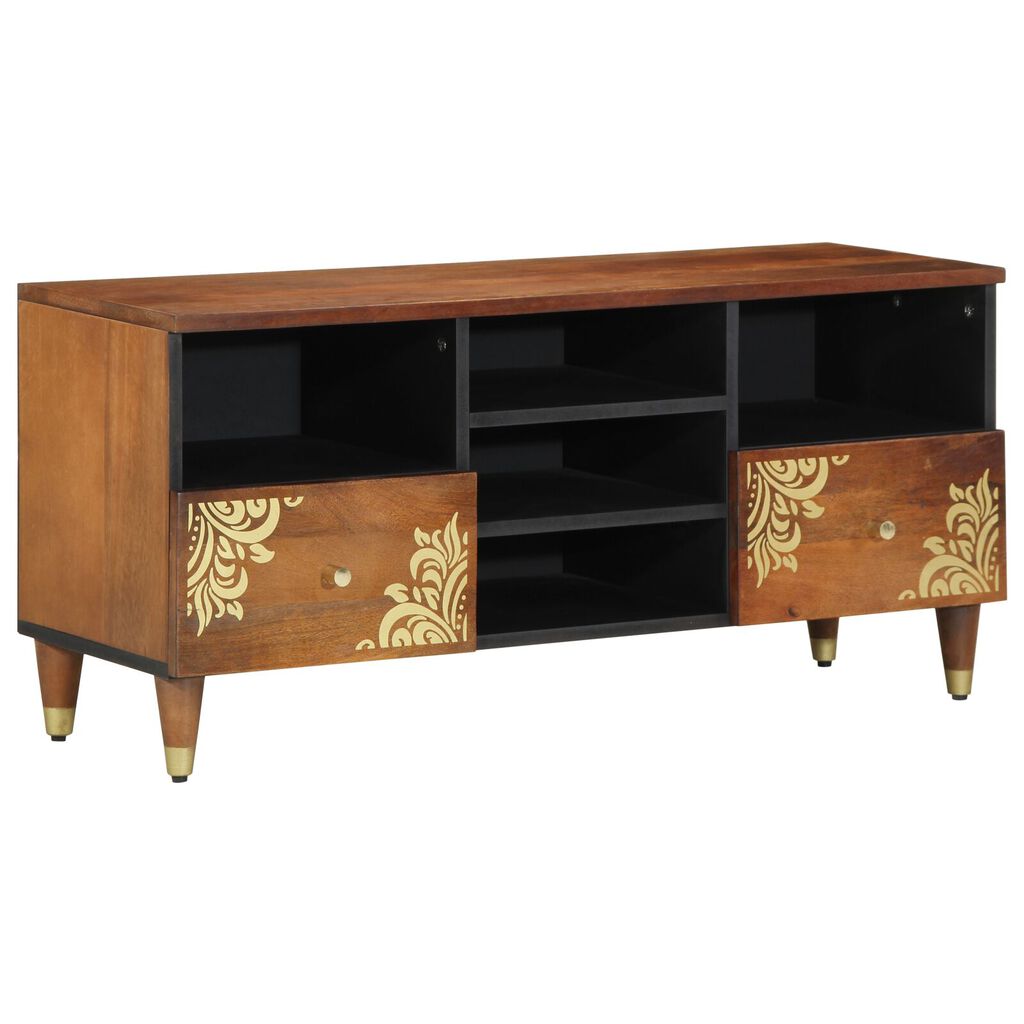 vidaXL TV-Schrank 100x33x46 cm Massivholz Mango