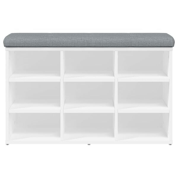vidaXL Schuhbank Weiß 82x32x50 cm Holzwerkstoff