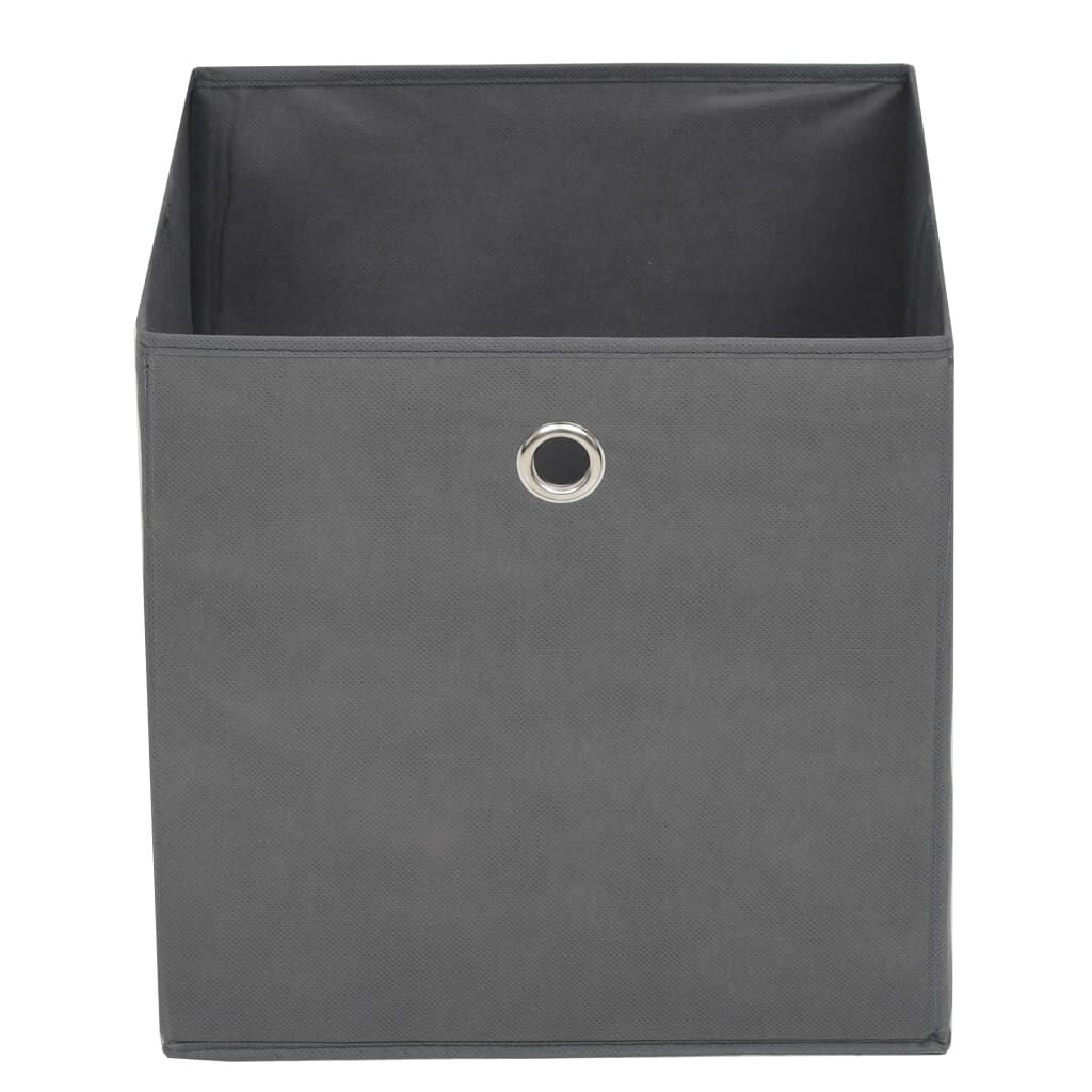 vidaXL Aufbewahrungsboxen 4 Stk. Vliesstoff 32x32x32 cm Grau