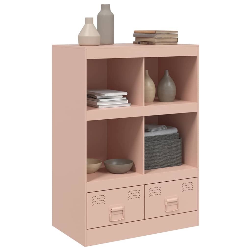 vidaXL Highboard Rosa 67x39x95 cm Stahl