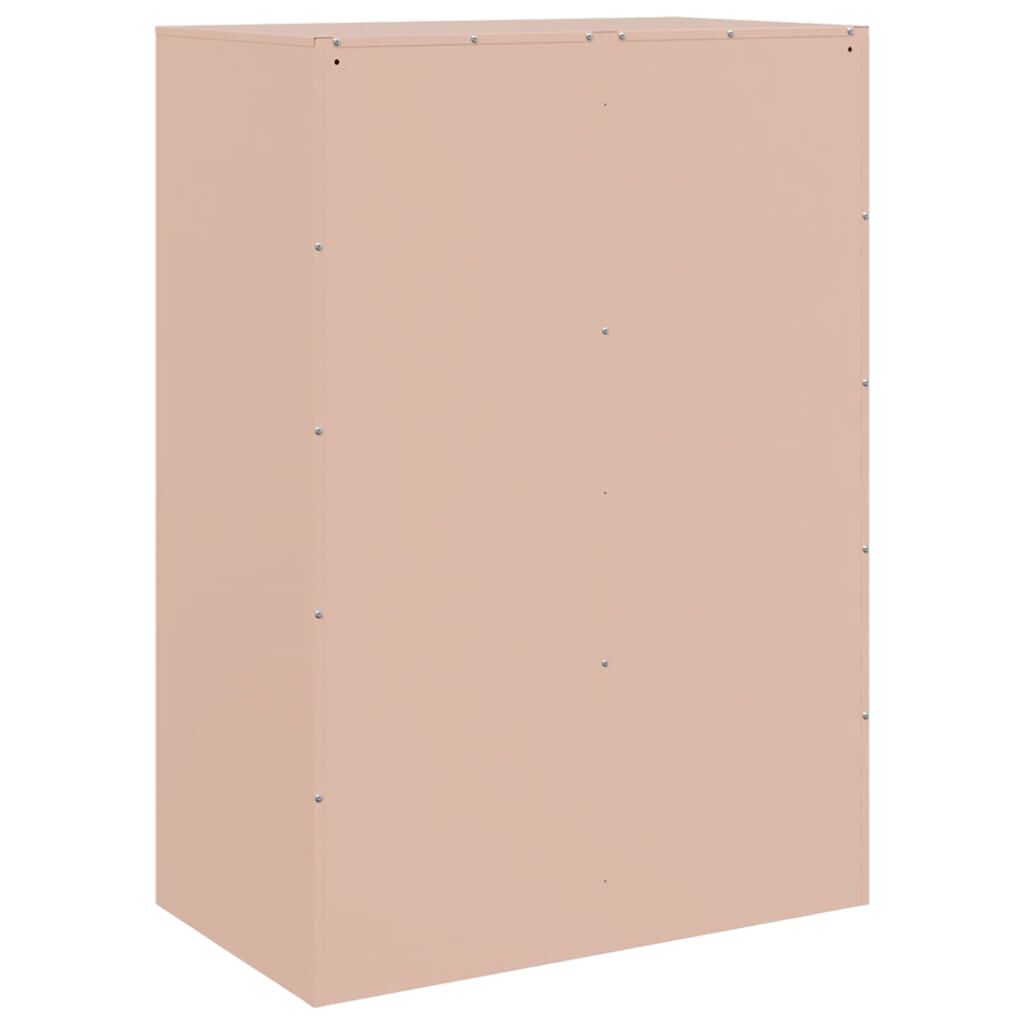 vidaXL Highboard Rosa 67x39x95 cm Stahl