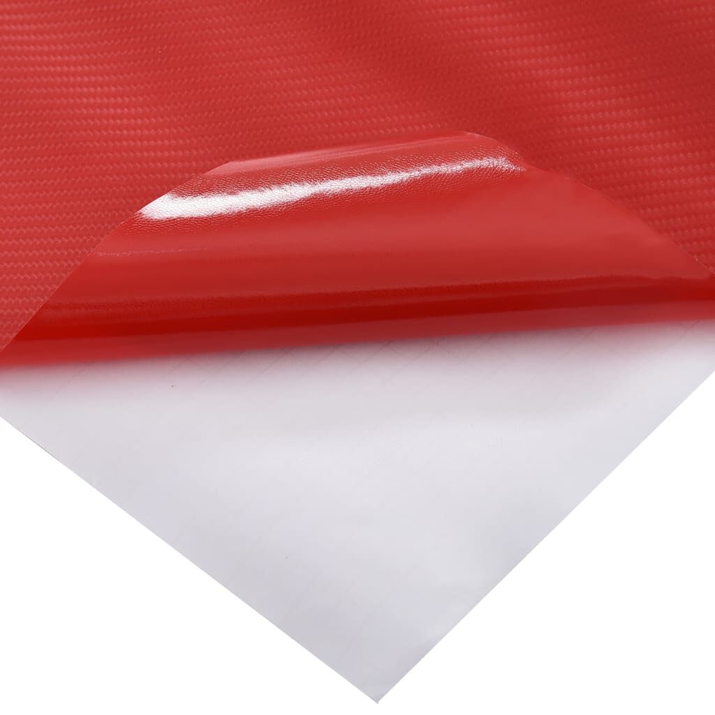 vidaXL Autofolie 4D Rot 100x150 cm