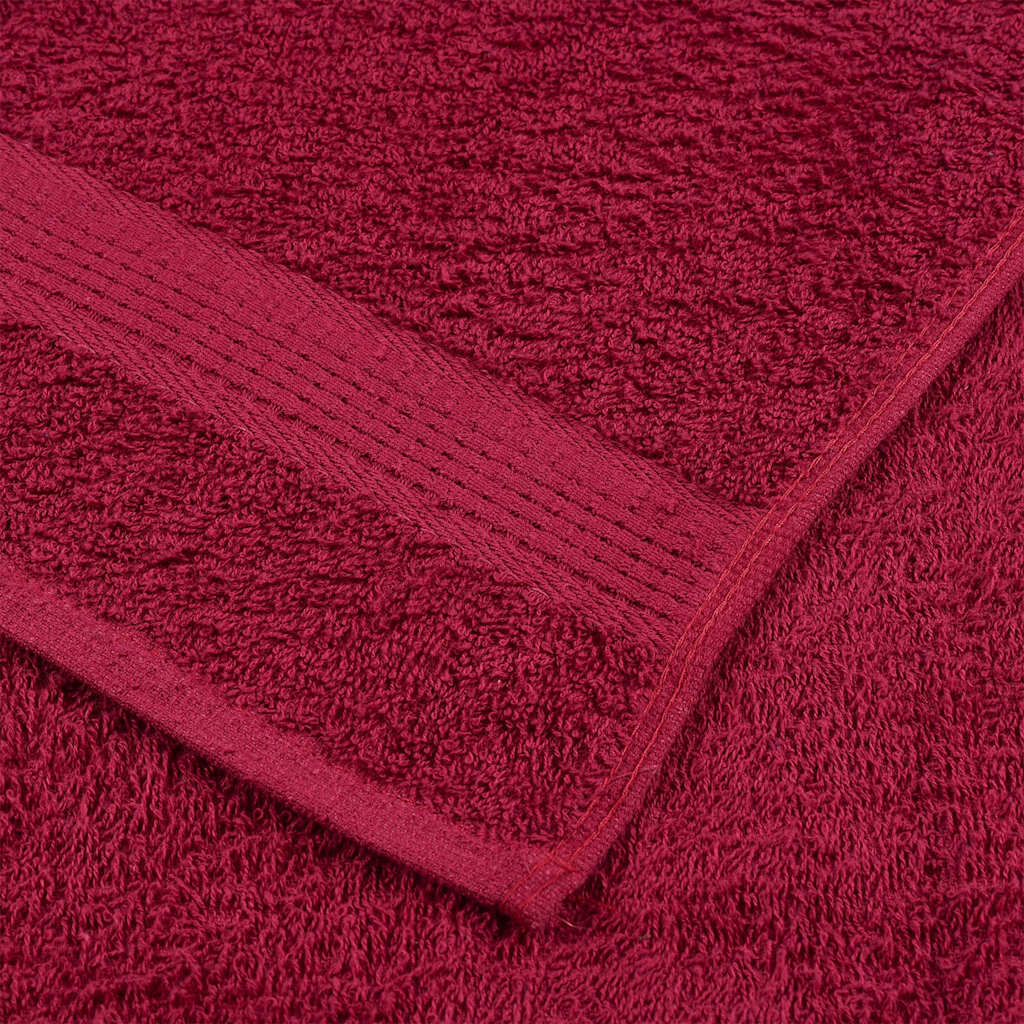 vidaXL Seiftücher 2 Stk. Bordeauxrot 30x30 cm 360 g/m² 100% Baumwolle