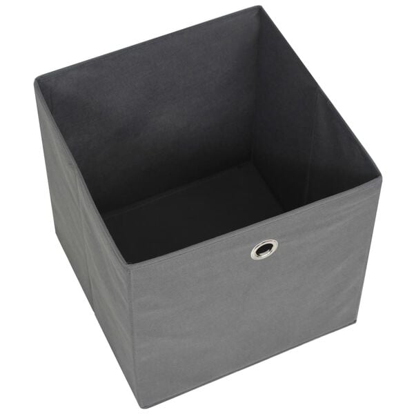 vidaXL Aufbewahrungsboxen 4 Stk. Vliesstoff 28x28x28 cm Grau